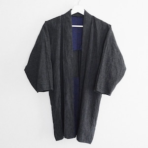 野良着 細袖〜筒袖 着物 木綿 縞模様 ジャパンヴィンテージ 昭和 | Noragi Jacket Men Kimono Cotton Stripe Japanese Vintage