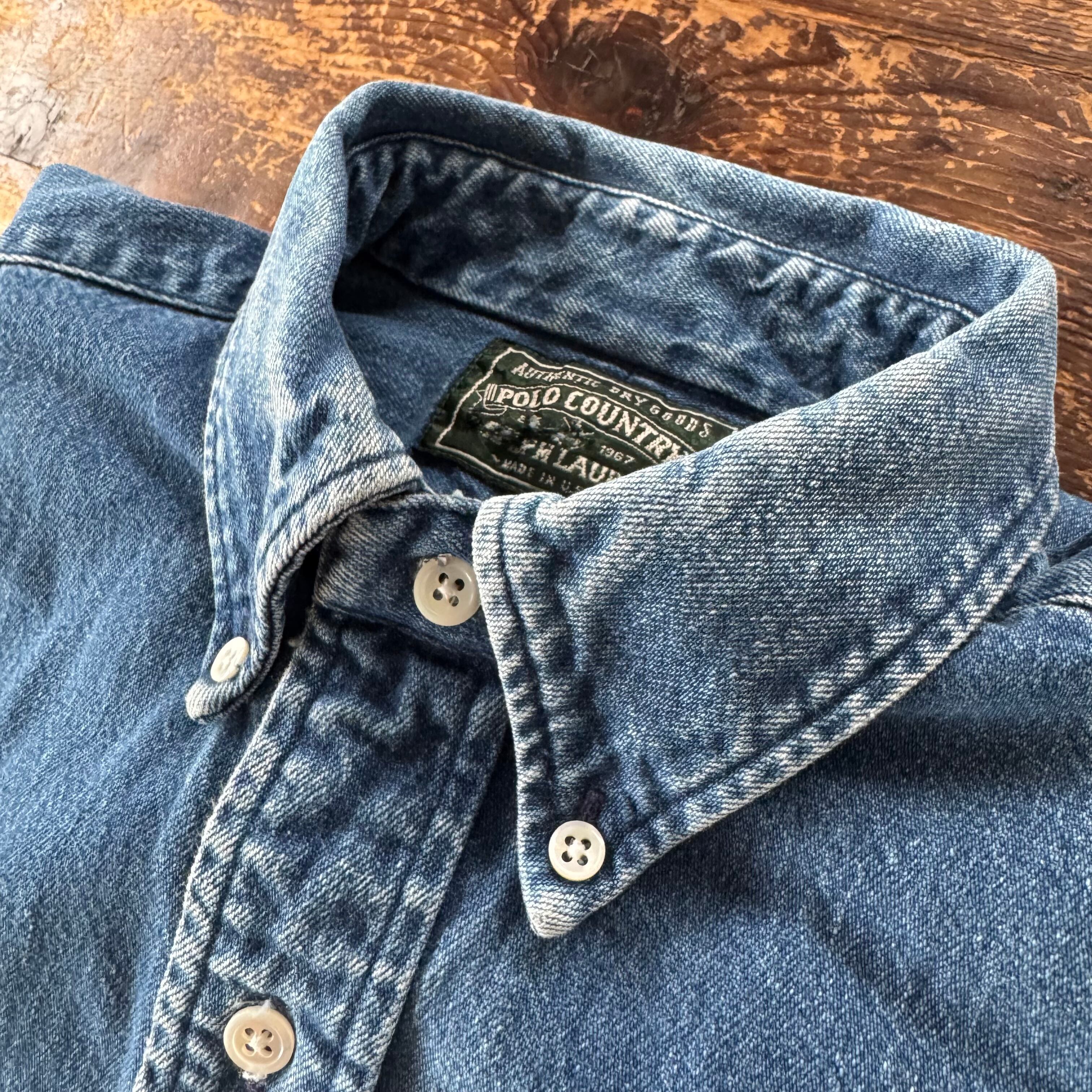 POLO COUNTRY B.D. Denim Shirt/ USA MADE | Rei-mart