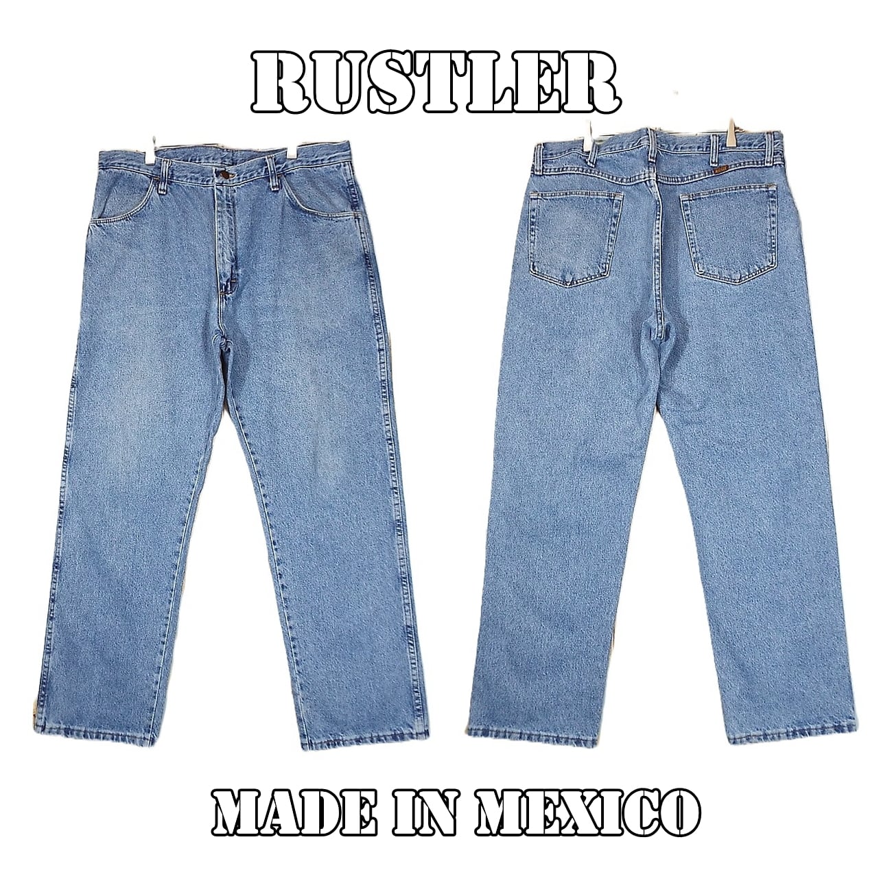 あと説明文【アメリカ古着】メキシコ製 RUSTLER 87619SW ストレート
