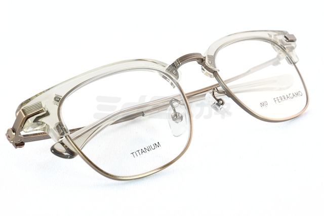 999.9×FERRAGAMO メガネ SF9022 259 サーモント ブロー ウエリントン コラボモデル アジアンフィット オシャレ ブランド フォーナインズ フェラガモ 鯖江 日本製 正規品-6枚目