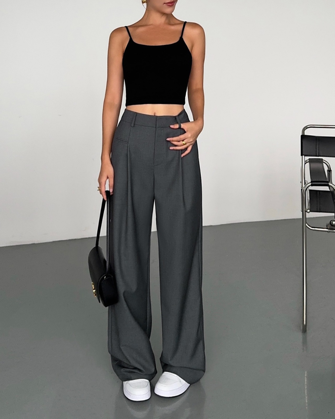 ソフトラインワイドパンツ 3color A0025 - 7