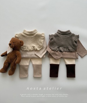 【Aosta】 プラウドT／モカ（70–110cm）2025冬