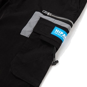 SALE 送料無料【HIPANDA ハイパンダ】メンズ パンツ MEN’S ZIP CARGO PANTS / BLACK