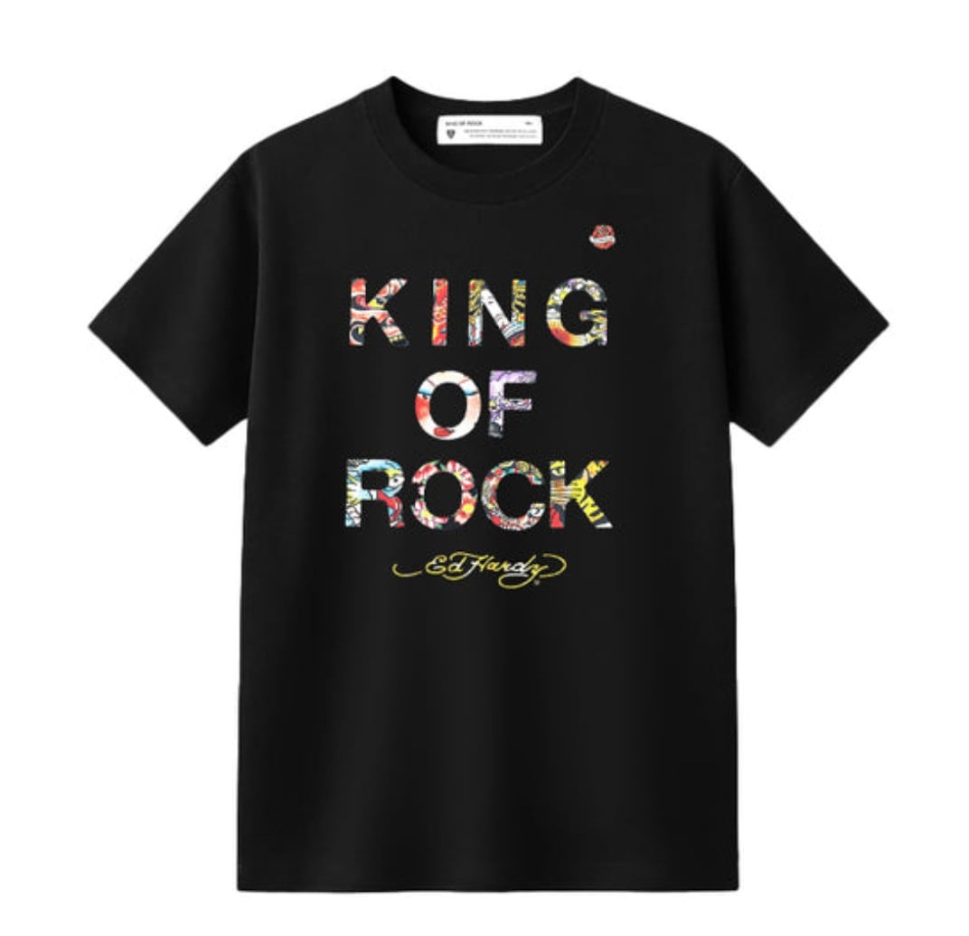 KING OF ROCK /Ed Hardy キングオブロック ED Tシャツ
