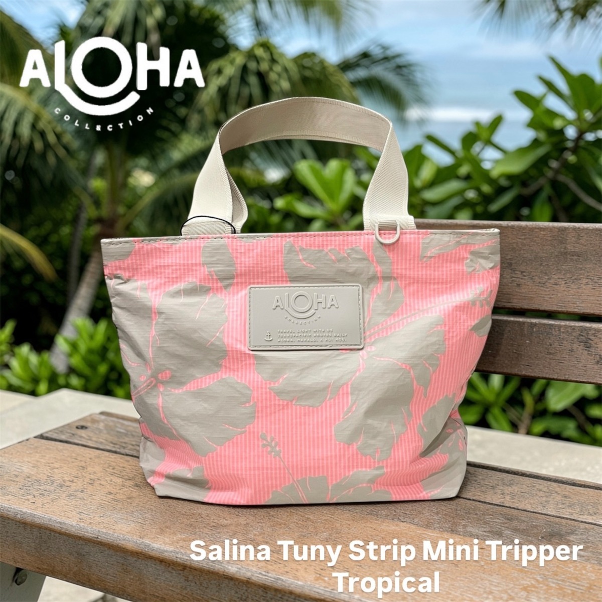 【ALOHA COLLECTION】 Salina Tuny Strip Mini Tripper Tropical トートバッグ ミニ ...