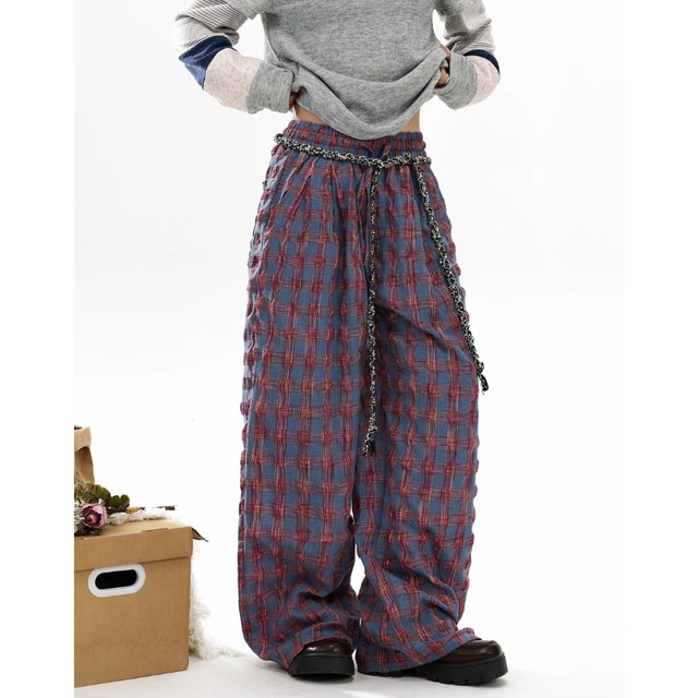 washer check pants　ワッシャーチェックパンツ　J2126