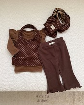 韓国子供服 / 26Autumn / Aosta / チョコチップホルターネック / 秋服 *S~XXL*