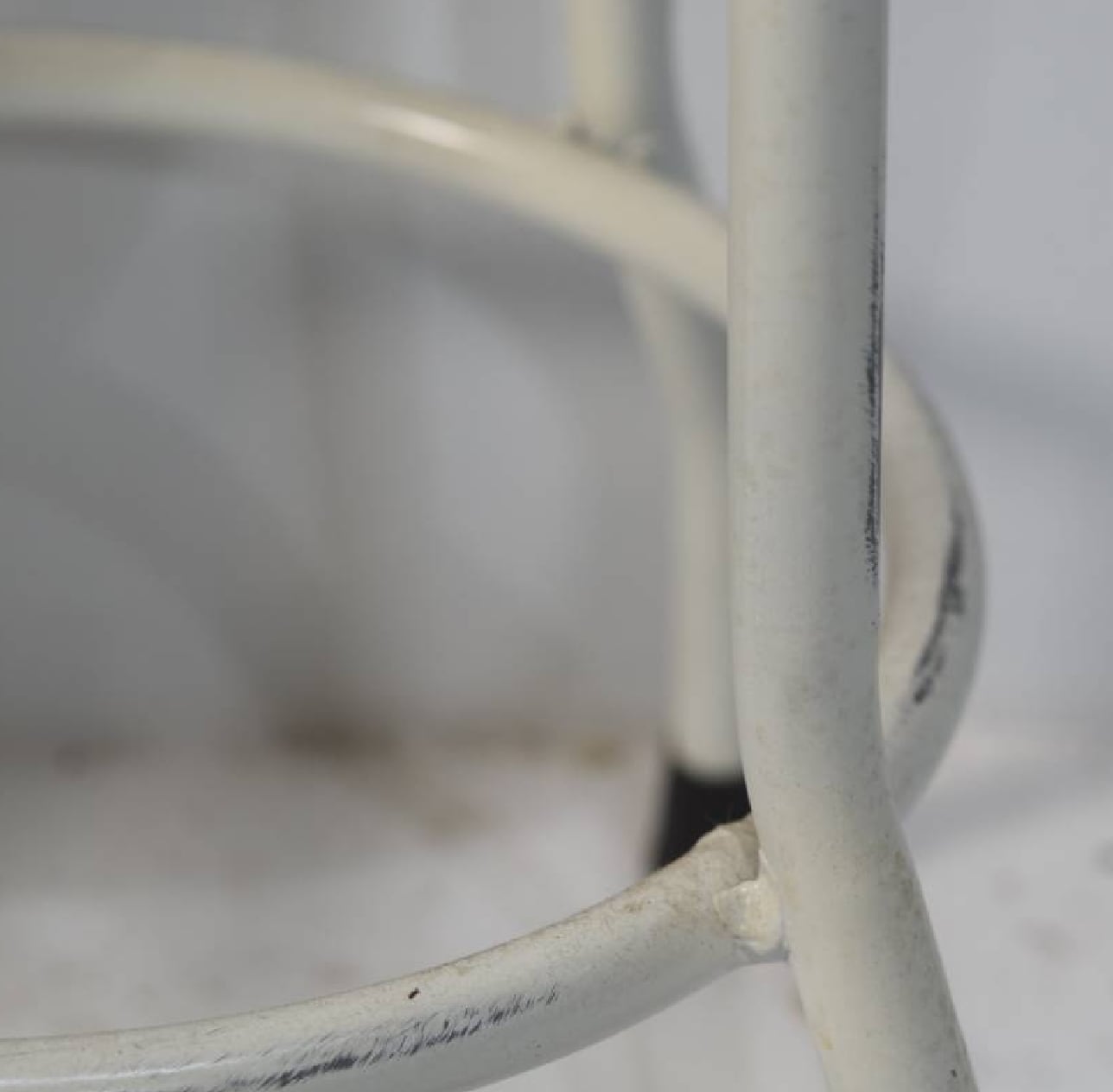 old maison オールドメゾン チーク材座面、アイアン脚 スツール② | 一