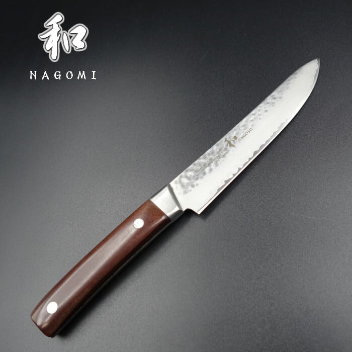 ステーキナイフ ダマスカス 125mm 和 なごみ ステーキナイフ ダマスカス 125mm 鎚目 エコタイプ
