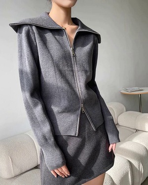 フーディジップカーディガンジャケット 2color A0530