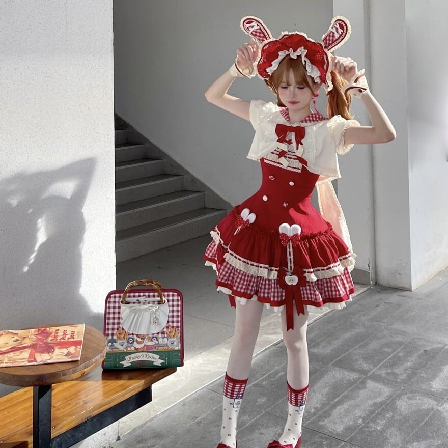 甘ロリ バニーボンネット ふわふわアイドル コンカフェ向け｜WithU