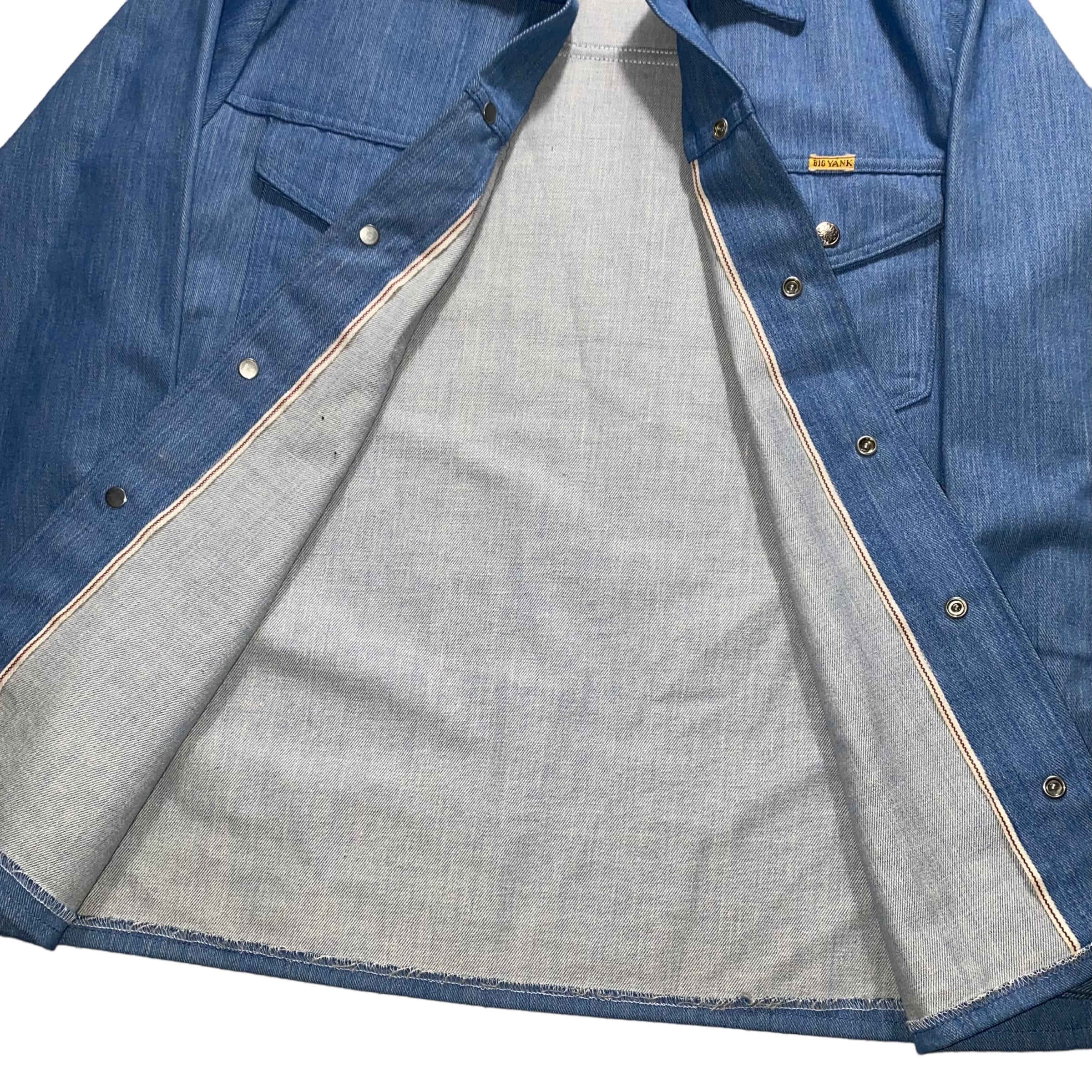 vintage 1970's BIG YANK light blue denim shirt jacket | NOIR ONLINE