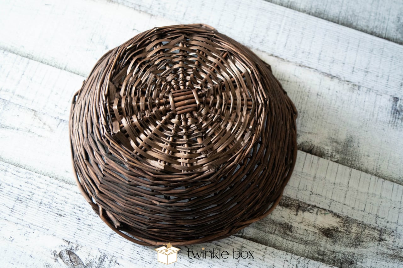 バスケット】 B バスケット 鳥の巣風 天然素材 新生児 ニューボーン
