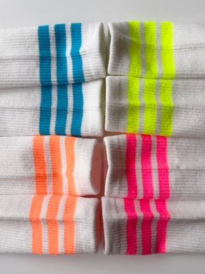 5set ネオンライン socks（19〜23cm）4415