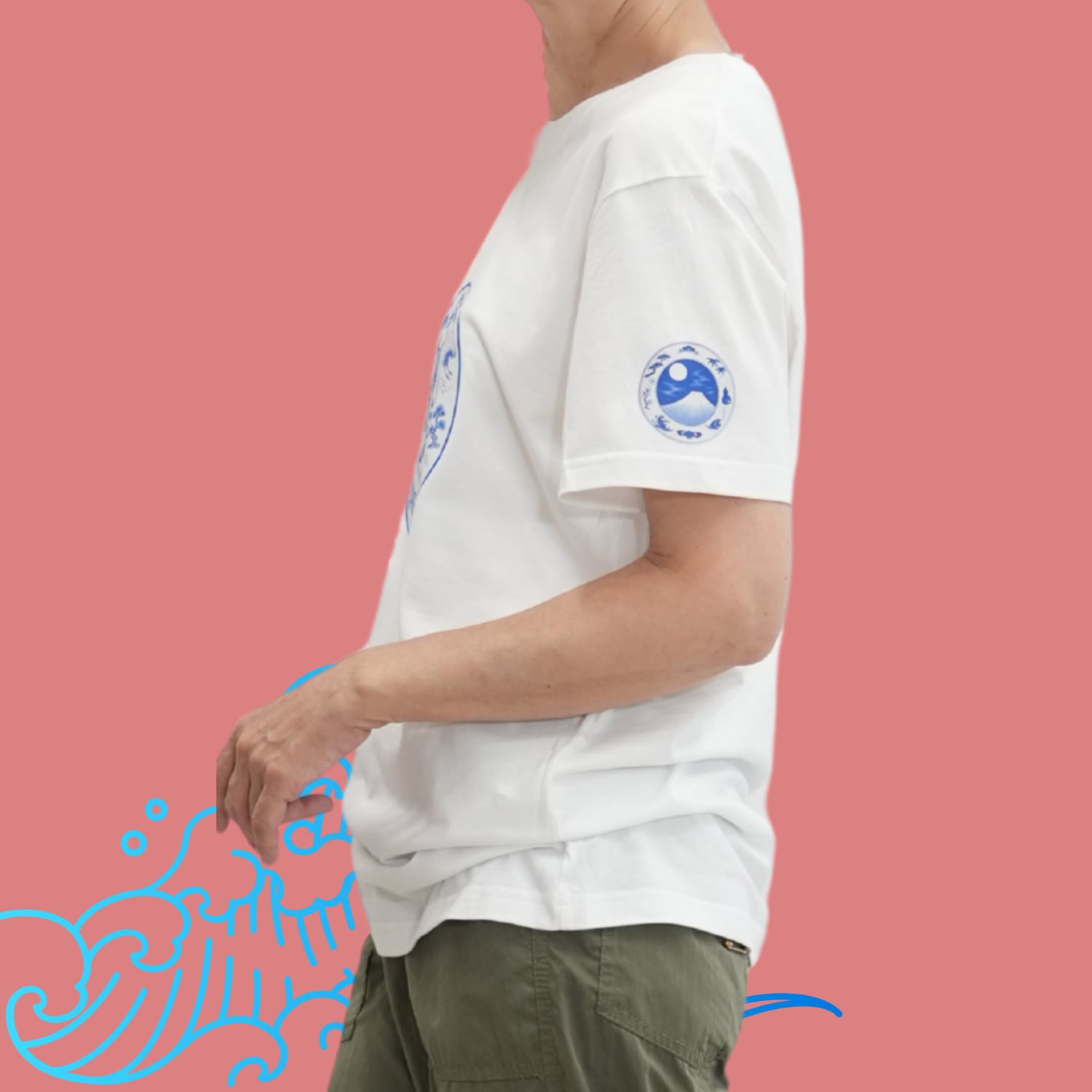 古伊万里風あさひ君馬に乗る！Tシャツ　M'SSTYLE BONBONNETシャツ北千住土産