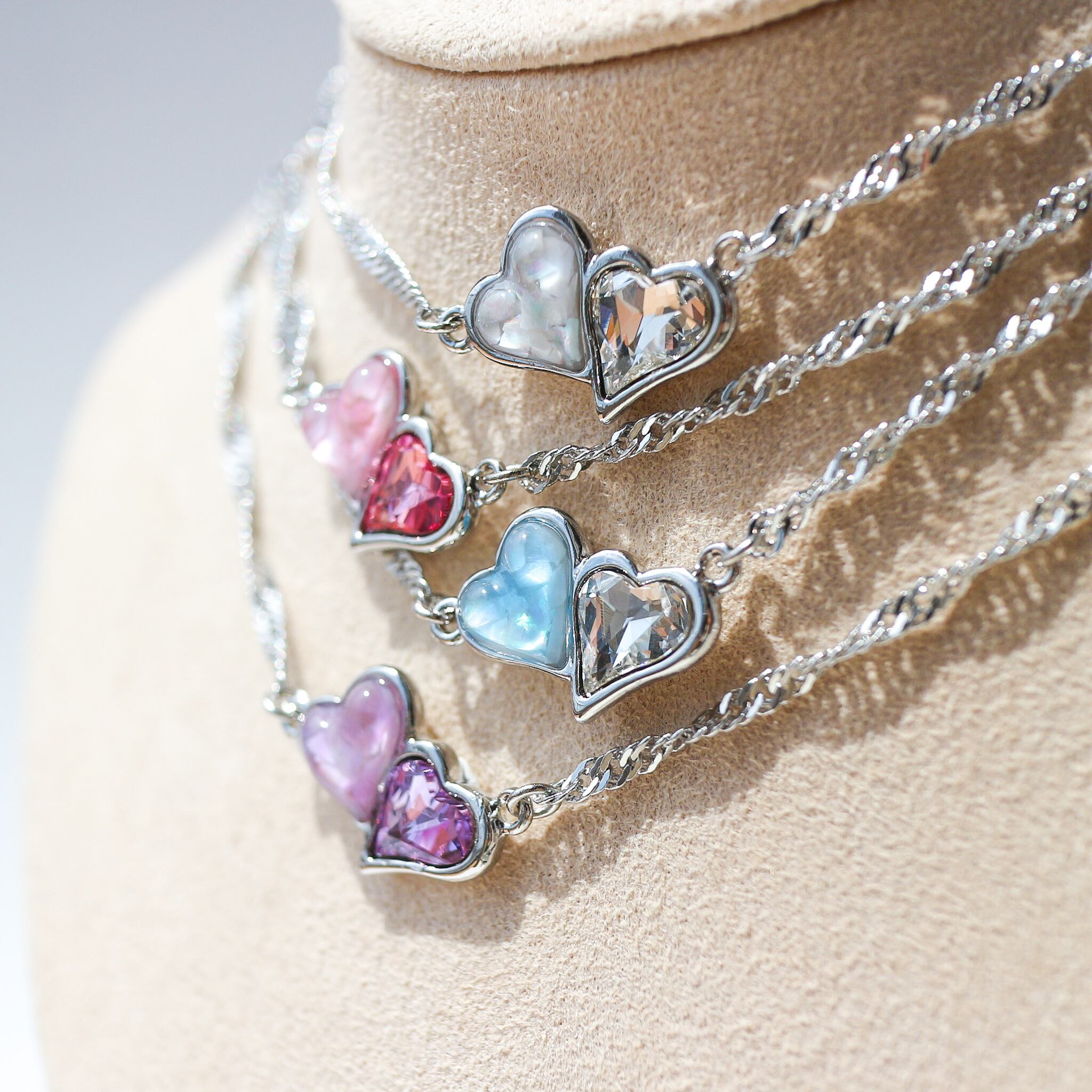 ミニハートシェルネックレス（パープル） | マルベリコ