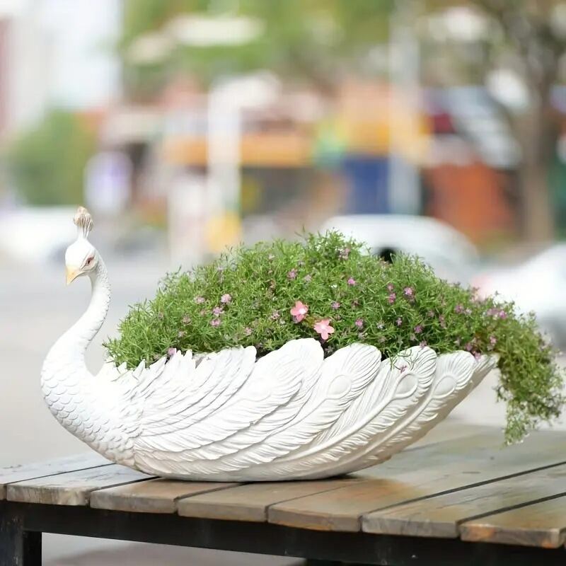プランター 鉢 植木鉢 孔雀 ガーデニング フラワーポット 美しい
