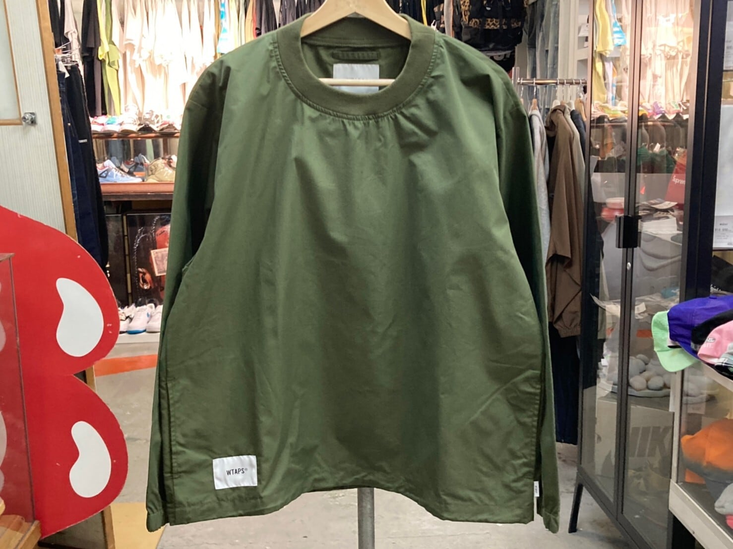 WTAPS 21SS SMOCK LS / NYCO . WEATHER OLIVE DRAB 01 62062