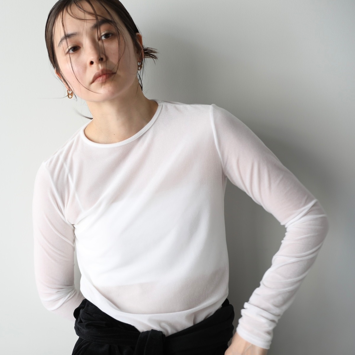 sheer velours cut&sew -made in Japan - | aéré