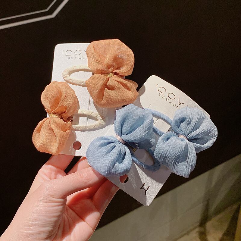 アクセサリー ヘアアクセサリー サイドリボン 大人ガーリー スウィート キュート カジュアル 2セット ブラック・アイド・ピーズ34754937907