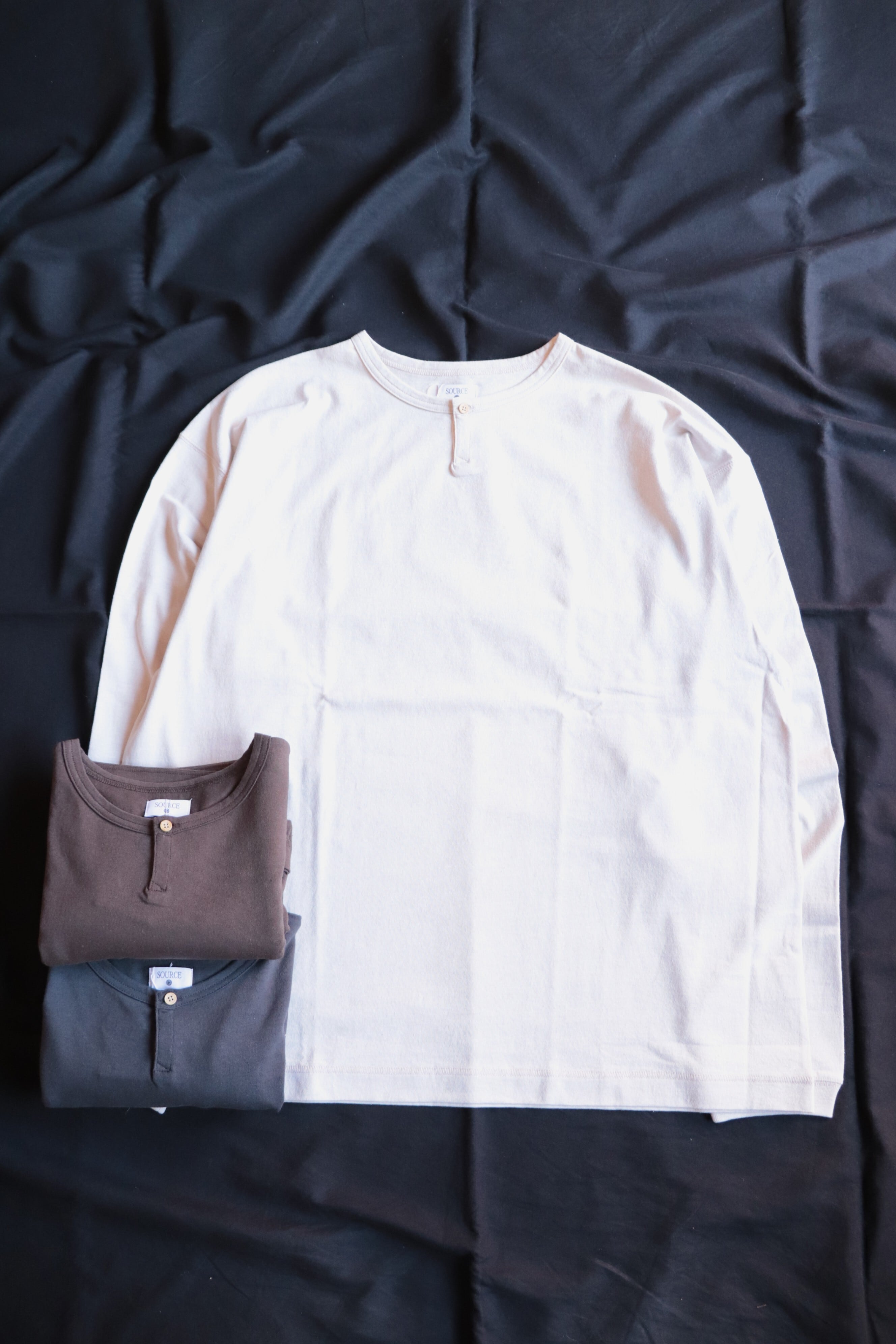 SOURCE/ソース DARU HENRY NECK L/S T-SHIRT S-TS9 | MAMBO