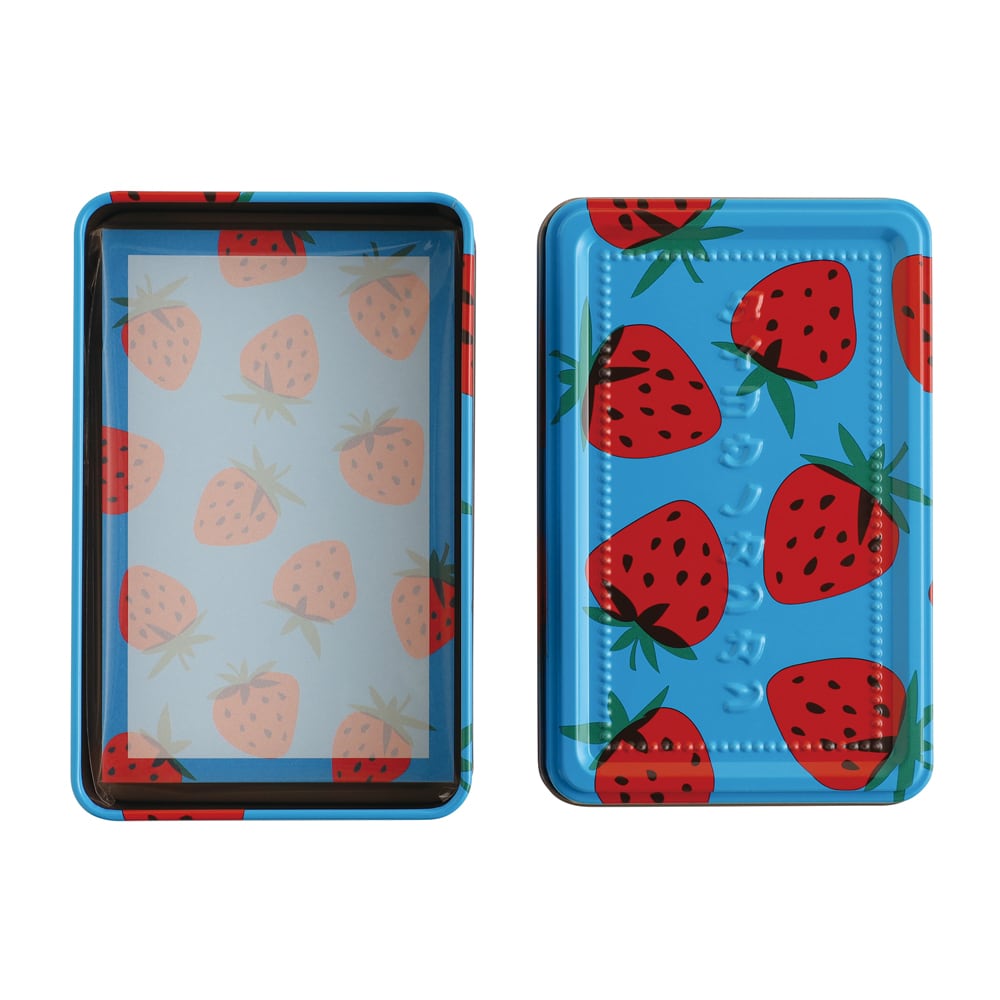 太陽ノ塔洋菓子店】缶入りメモパッド アカイチゴ / アオイチゴ 全2種