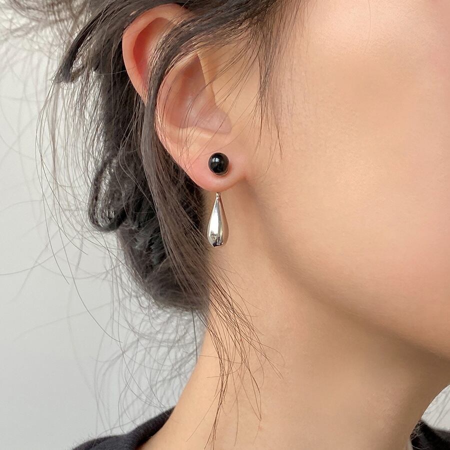 bicolor drop earrings j-0305