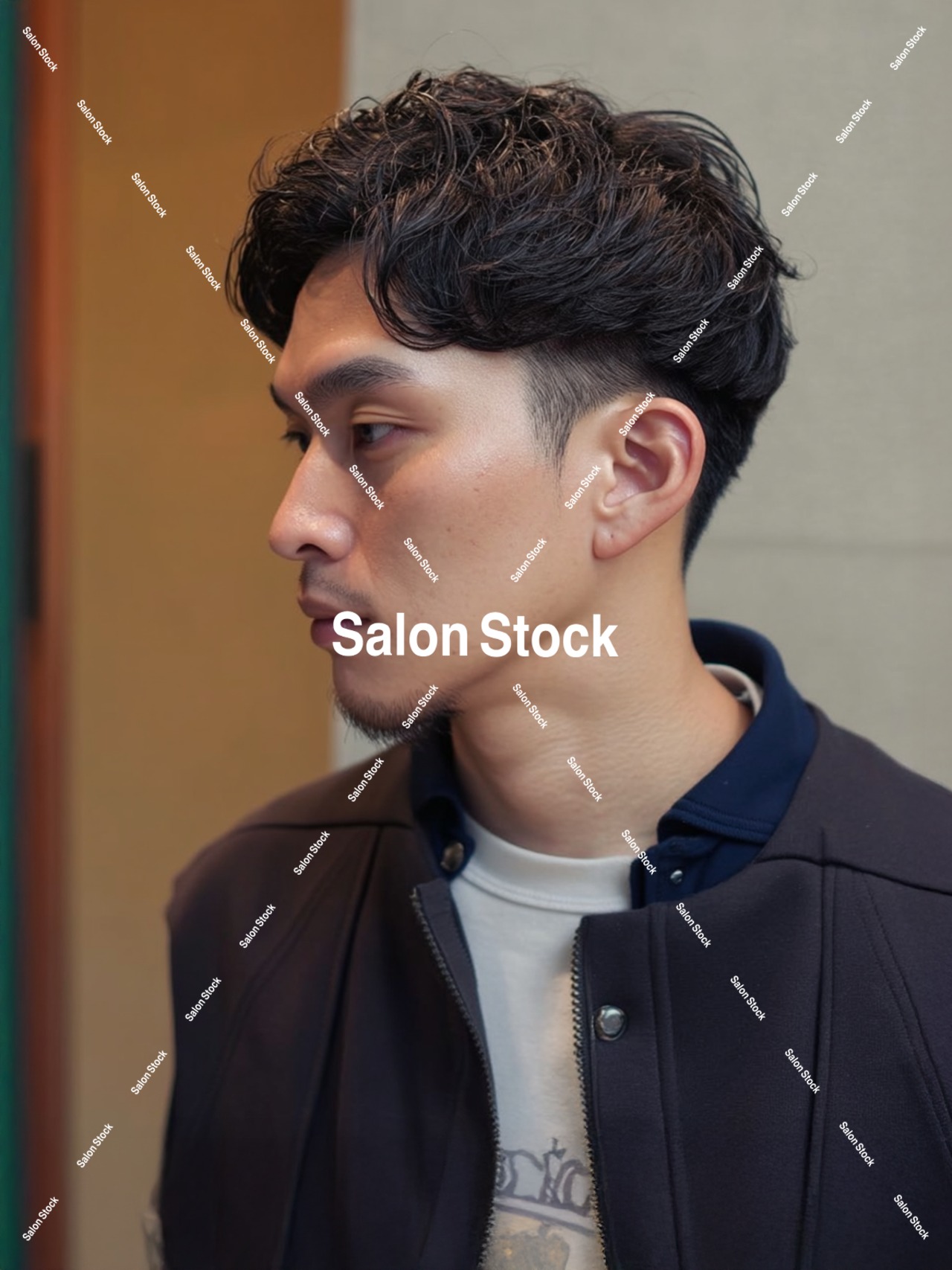 【メンズ】七三カール