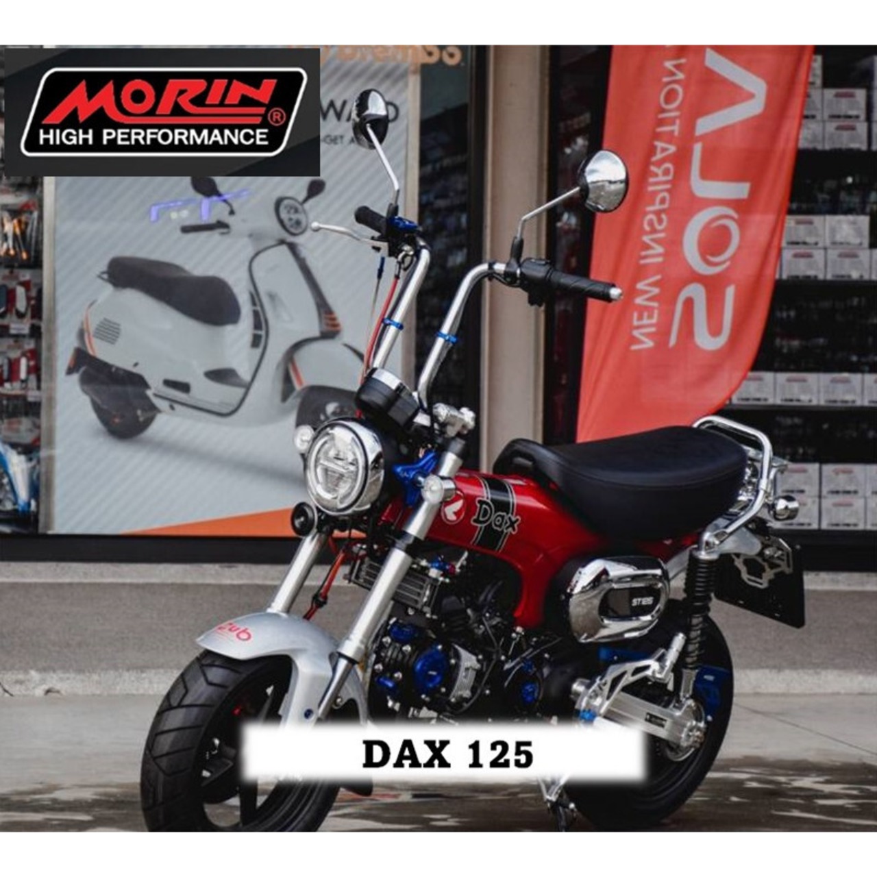 DAX125 くるくるハンドル ロング ハイ エイプ JB04 JB06 ハンドルバー 