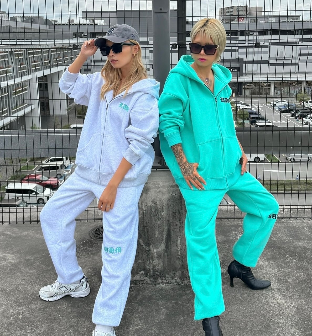 Ruhmリフレクター3D刺繍ロゴセットアップ Ruhm3Dリフレクター刺繍バックロゴセットアップ | Ruhm