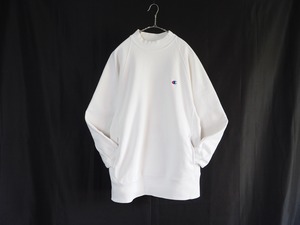 1990’s USA製 Champion モックネック リバースウィーブ スウェット L /white
