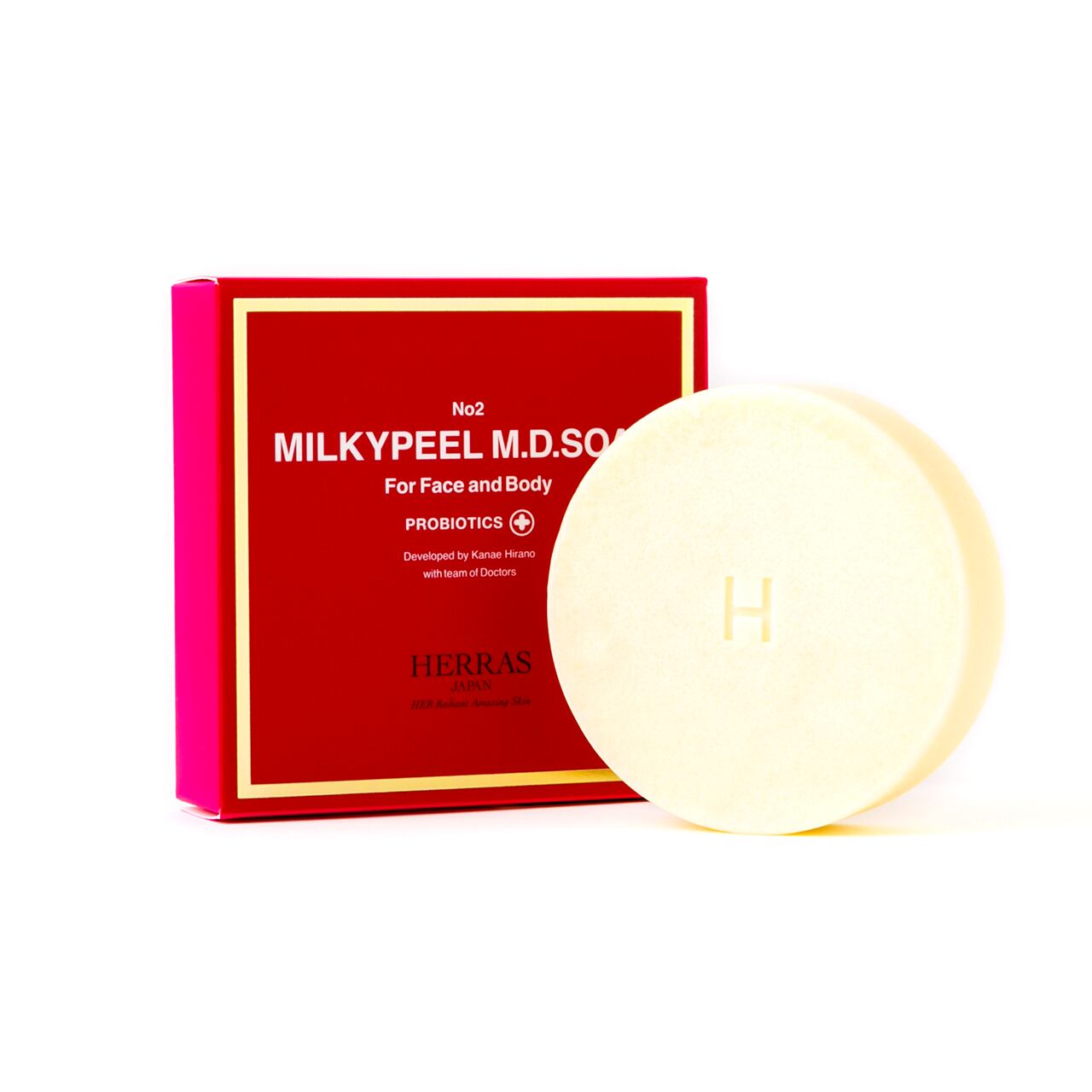 顔にも身体にも使える乳酸ピーリング石けん ミルキーピール エムディーソープ 乳酸菌プラス シロノクリニック