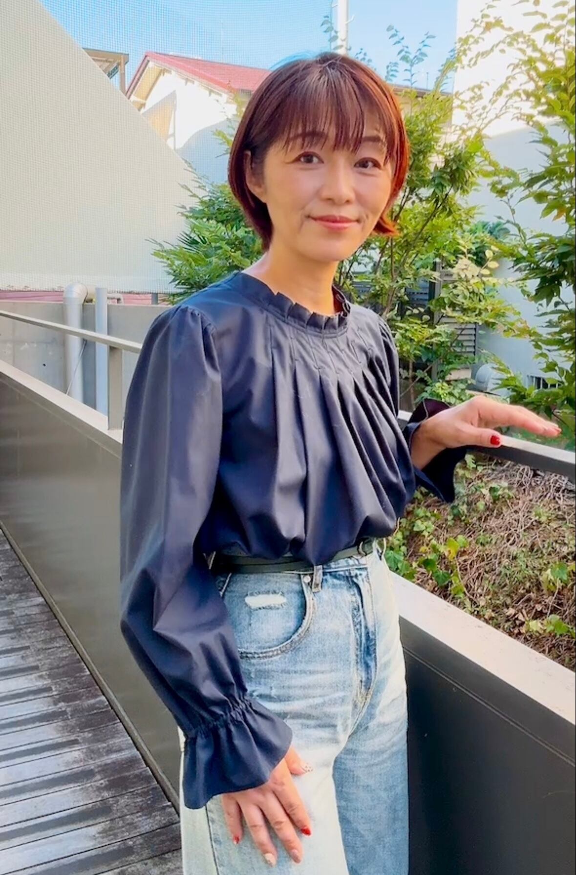 ★新作★se chercher (スシェルシェ)タックネック フレアスリーブ ブラウス【C-530】