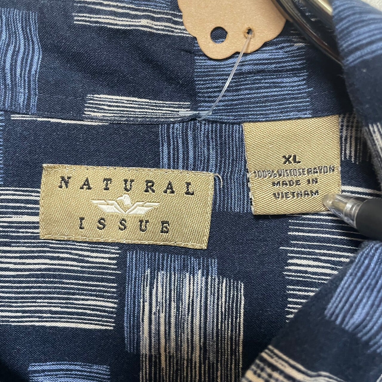 NATURAL ISSUE 半袖柄シャツ XL レーヨン100% | 古着屋OLDGREEN