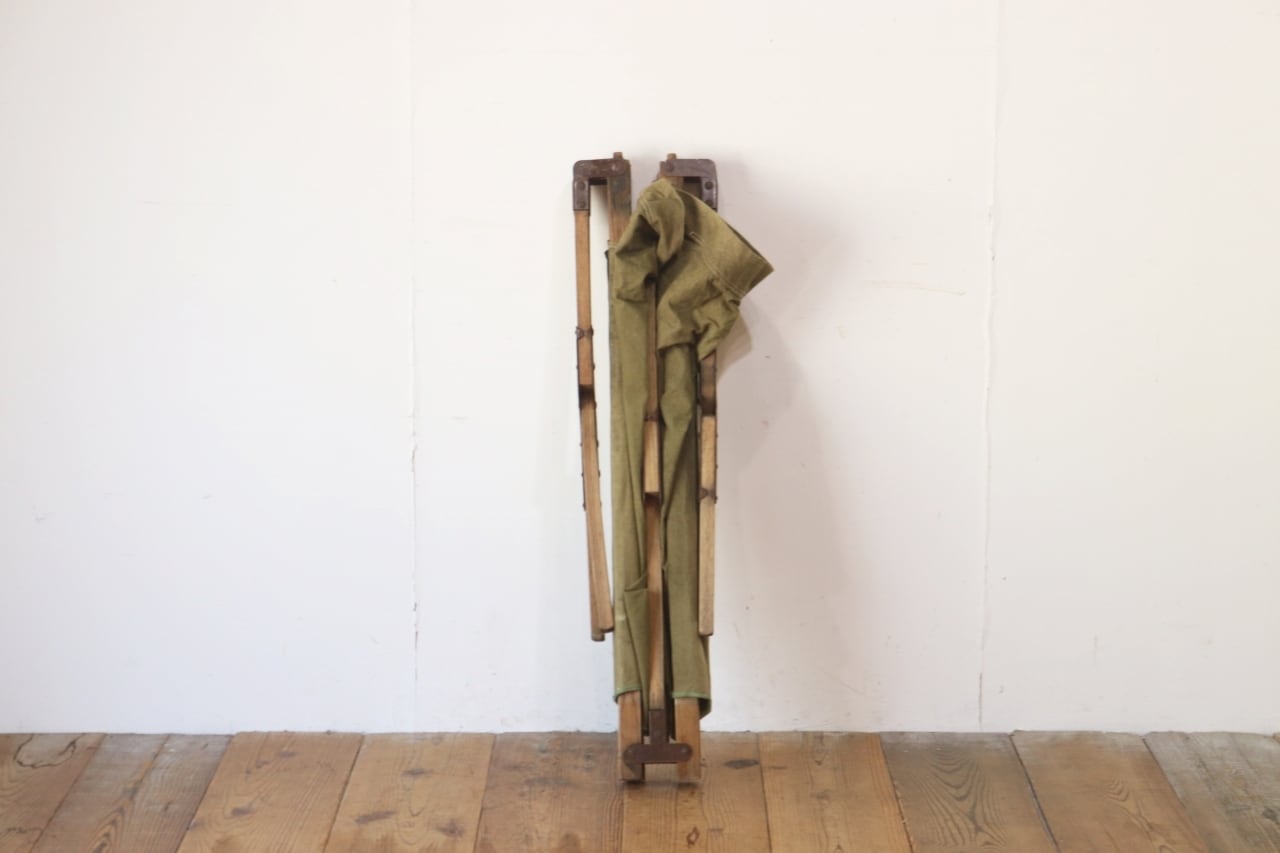 ヴィンテージ 軍用ベッド フォールディングコット キャンプ 組み立て