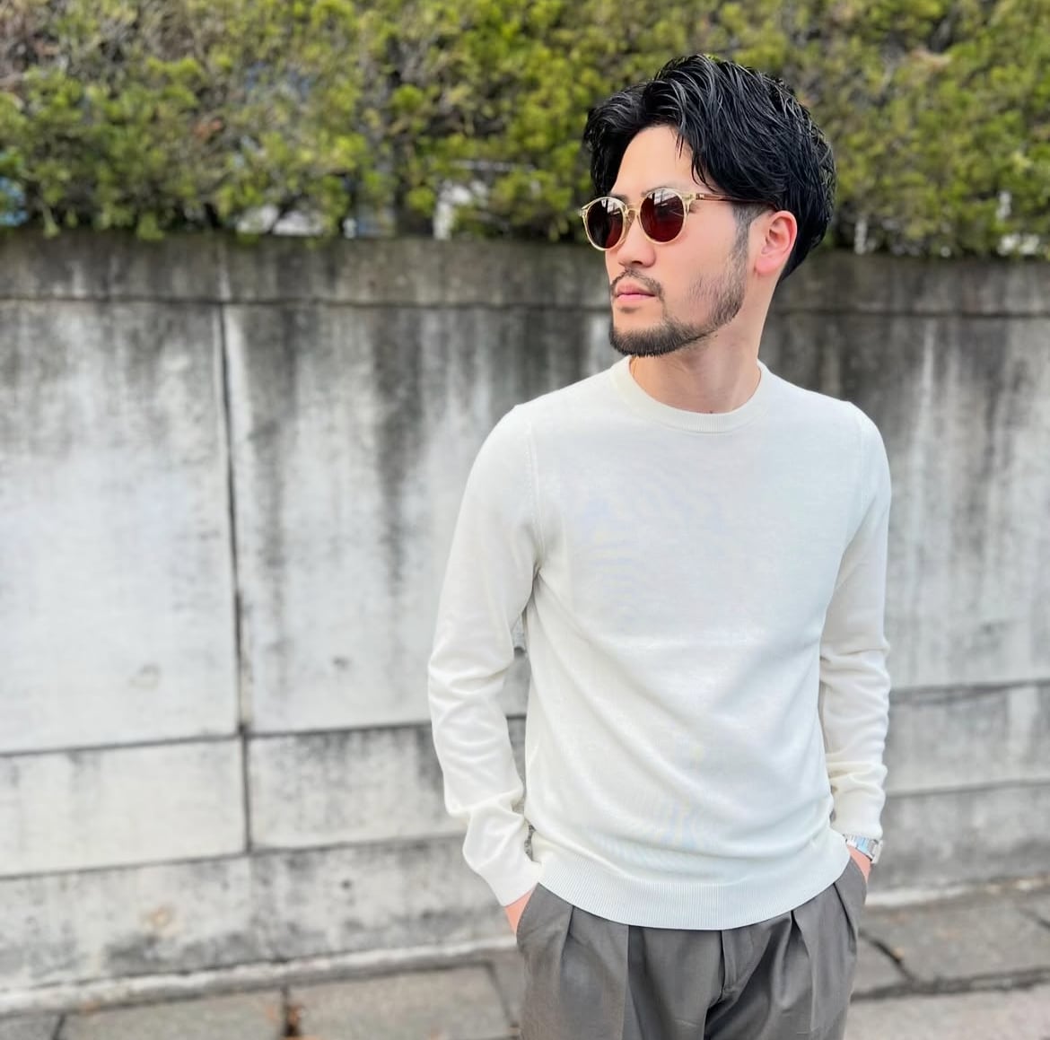 ZANONE White cotton skipper knit 【公式通販】