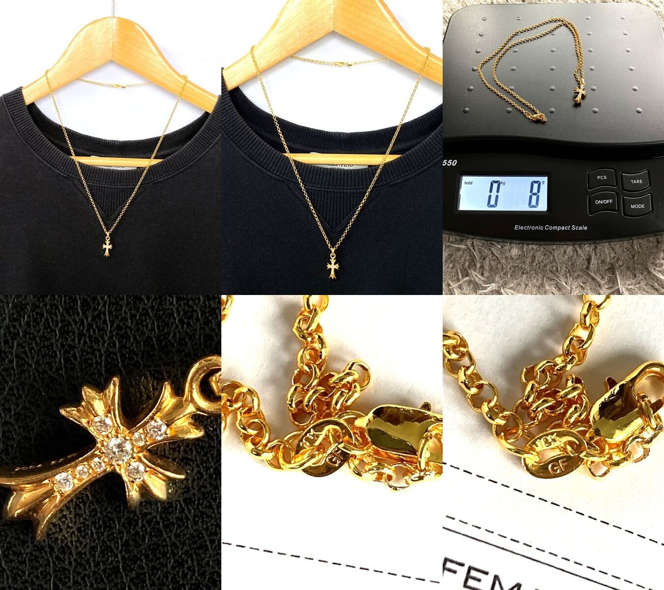 国内正規 インボイス 保存袋付き 極美品 クロムハーツ 22K ベビー 国内正規 インボイス 保存袋付き 極美品 クロムハーツ 22K ベビー