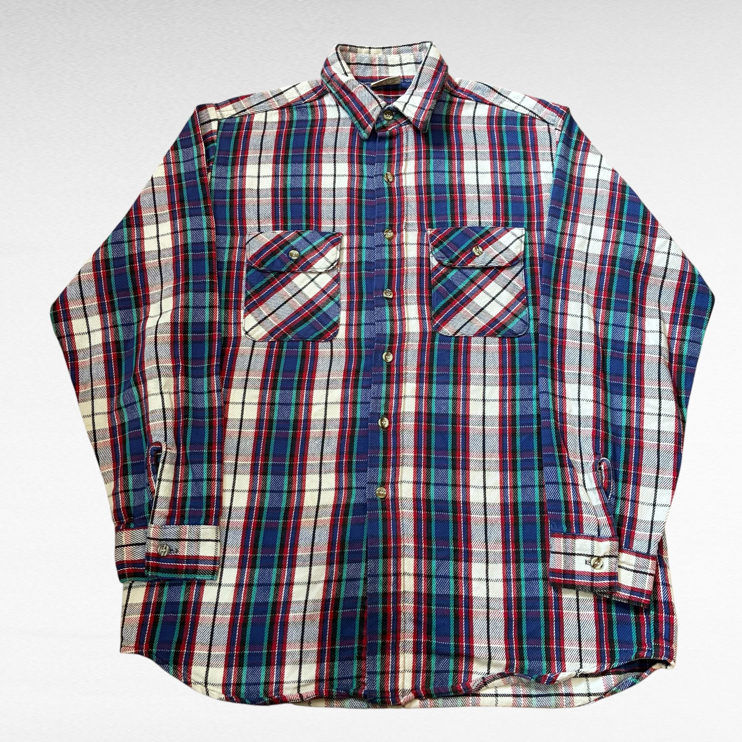 トップス 90s FIVEBROTHER heavy flannel shirt 90s FIVE BROTHER Heavyweight Flannel Shirt | MW