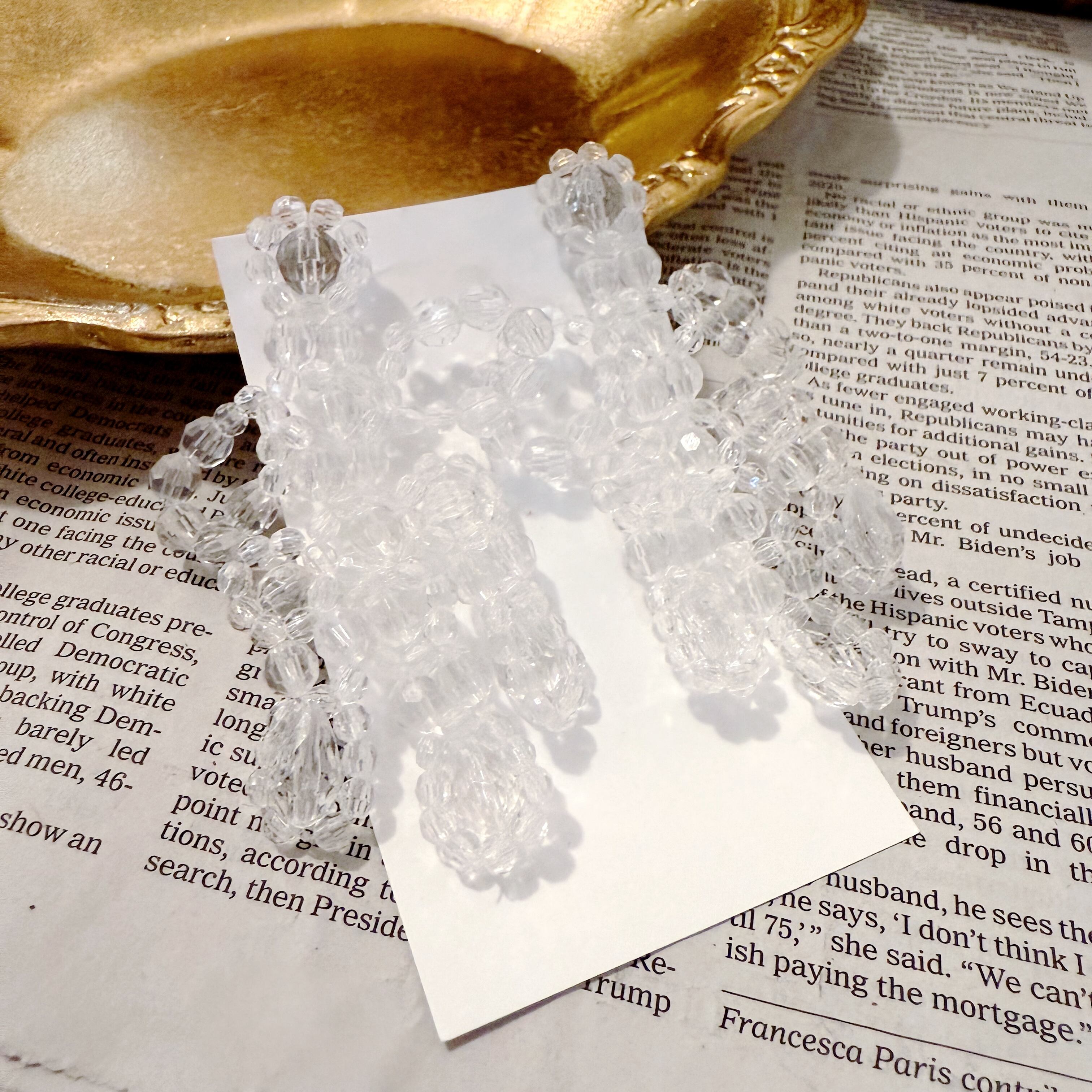 kulje piilo クルジェピーロ  かすみ草ピアス