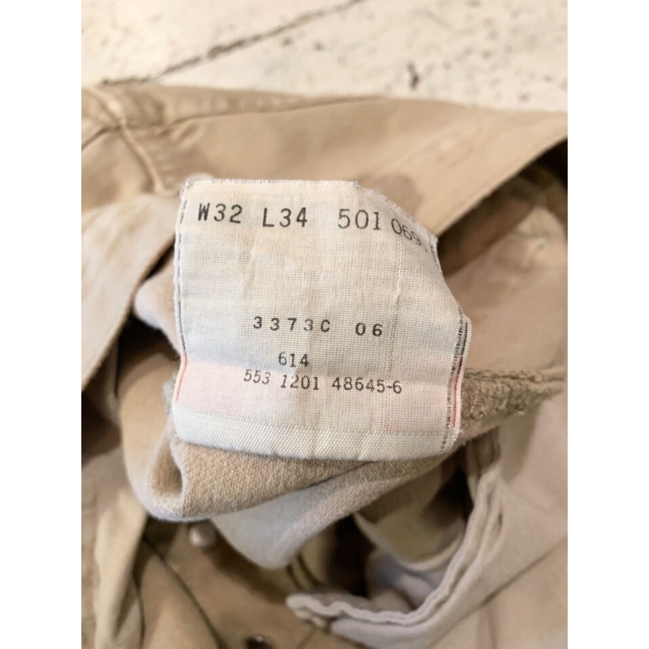 00s Levi’s 501 BEIGE COLOR DENIM PANTS MADE IN USA  Size W32L34