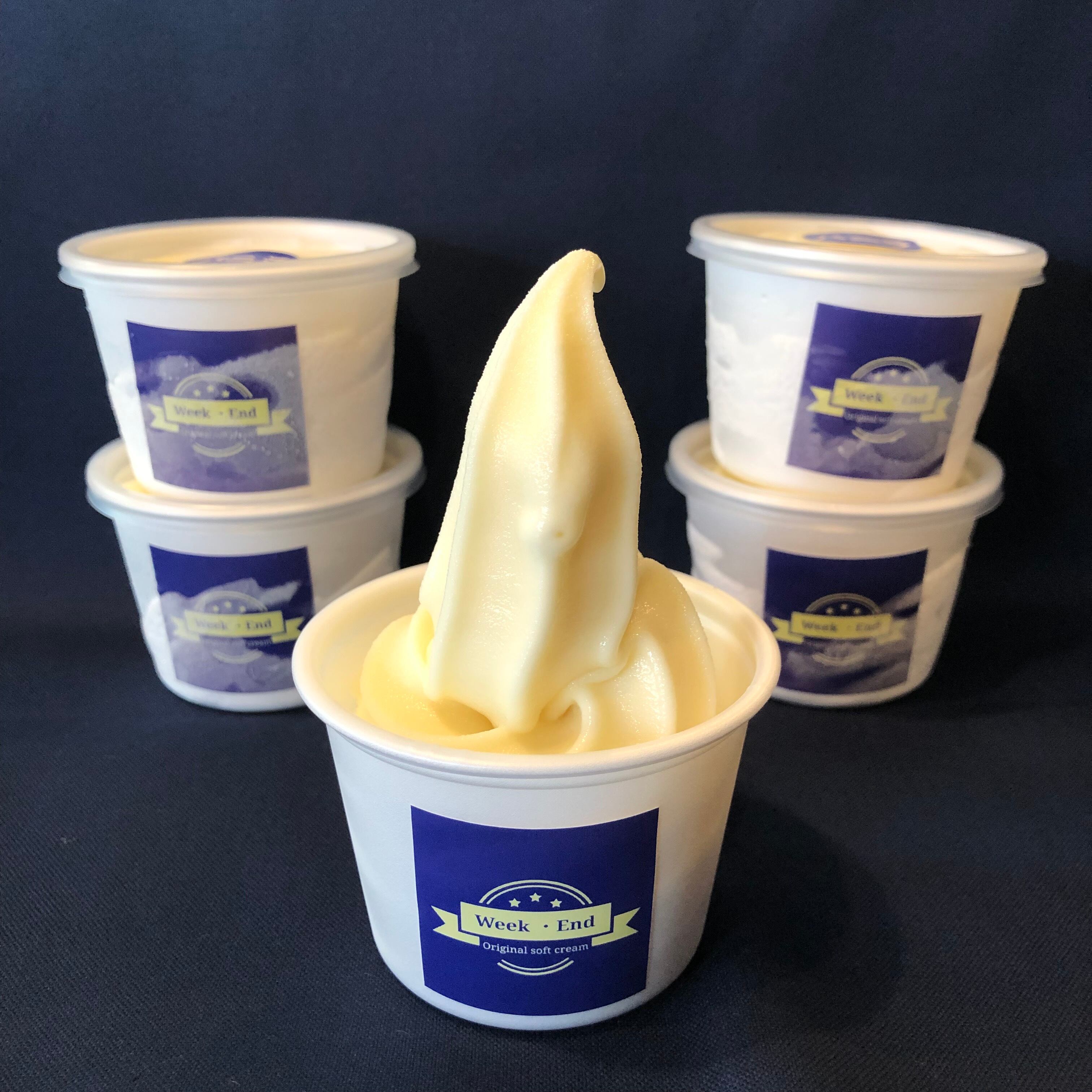 バニラソフトクリームカップ 165g ５個セット Week End