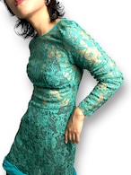 Laced design vintage dress