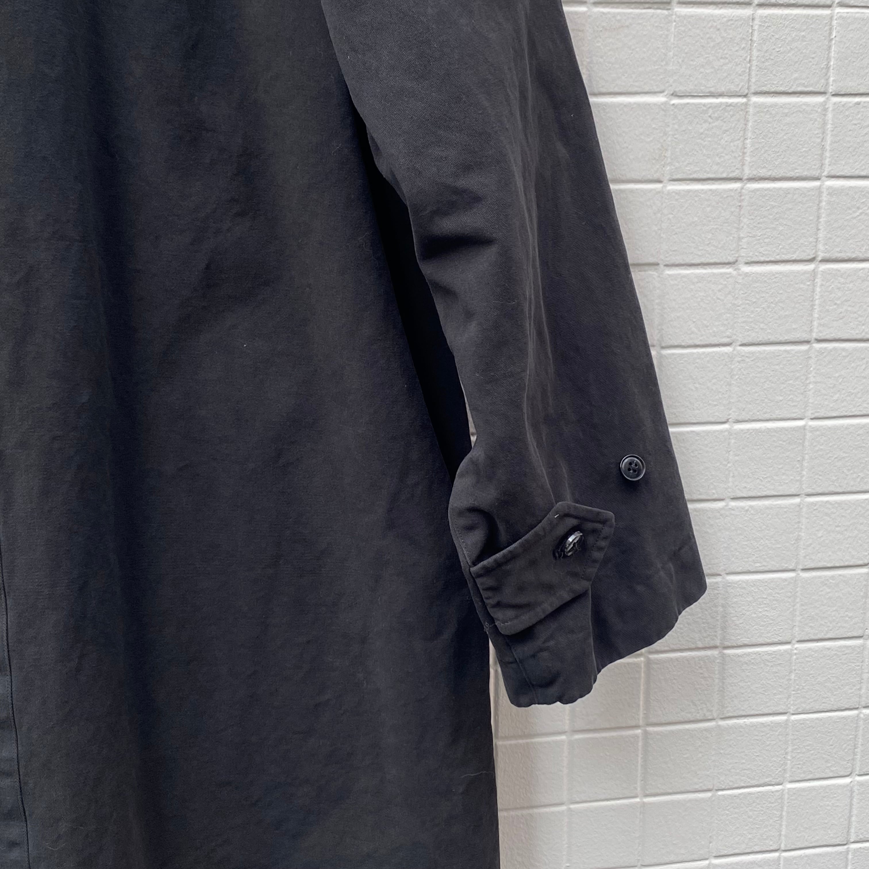 COMOLI(コモリ) / 製品染バルカラーコート -BLACK-(A03-04018) | Debby