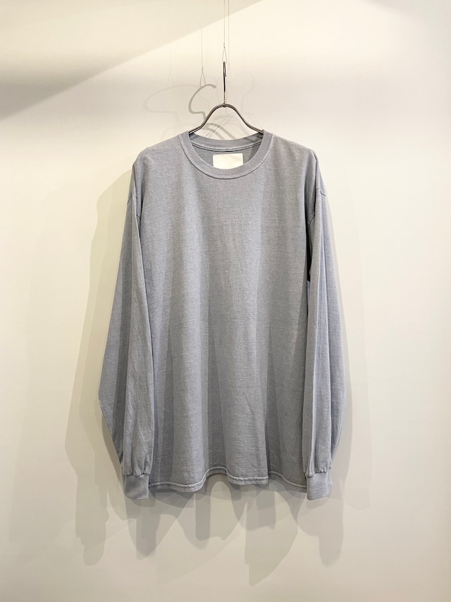 TrAnsference loose fit long sleeve T-shirt - cloud sky garment dyed