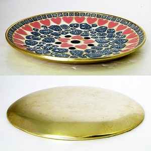 モザイクタイル飾り皿・No.130528-15・梱包サイズ60