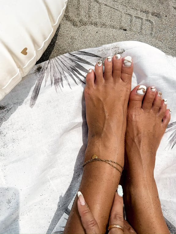 screw 】316L hawaiian zirconia heart anklet #a11 | rani