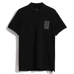 送料無料 【HIPANDA ハイパンダ】メンズ ラインストーン ポロシャツ MEN'S RHINESTONE POLO SHIRT / BLACK