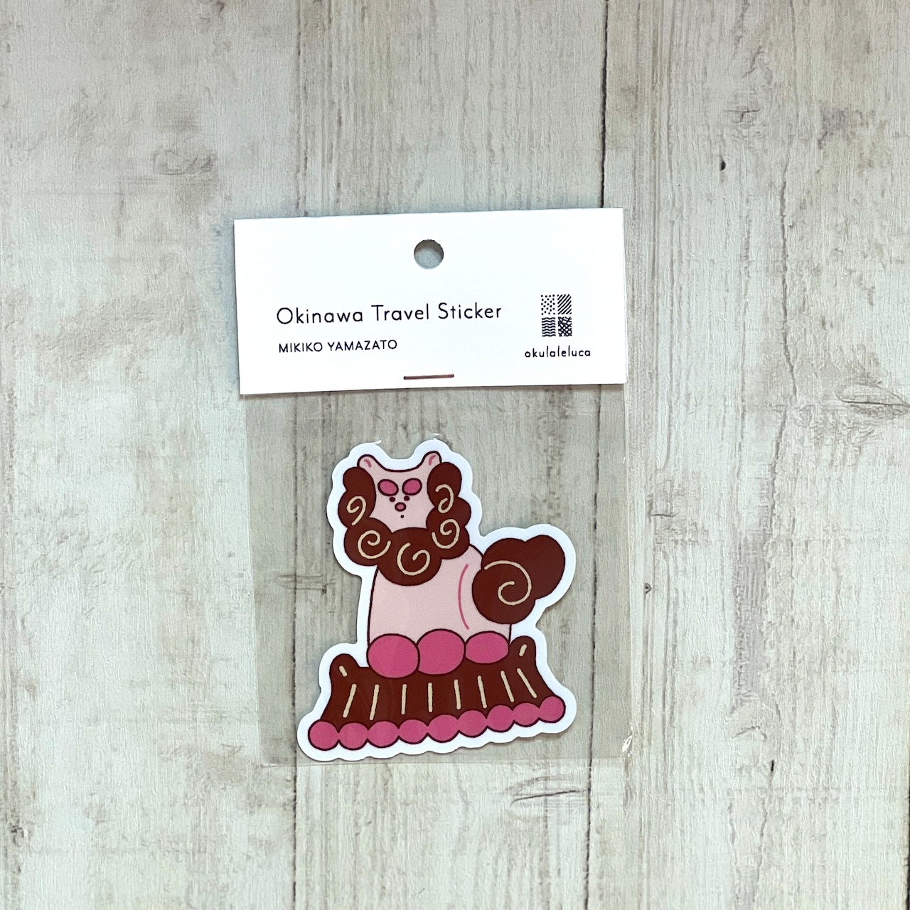 LETTER STAND lolo OKINAWA TRAVEL sticker シーサー