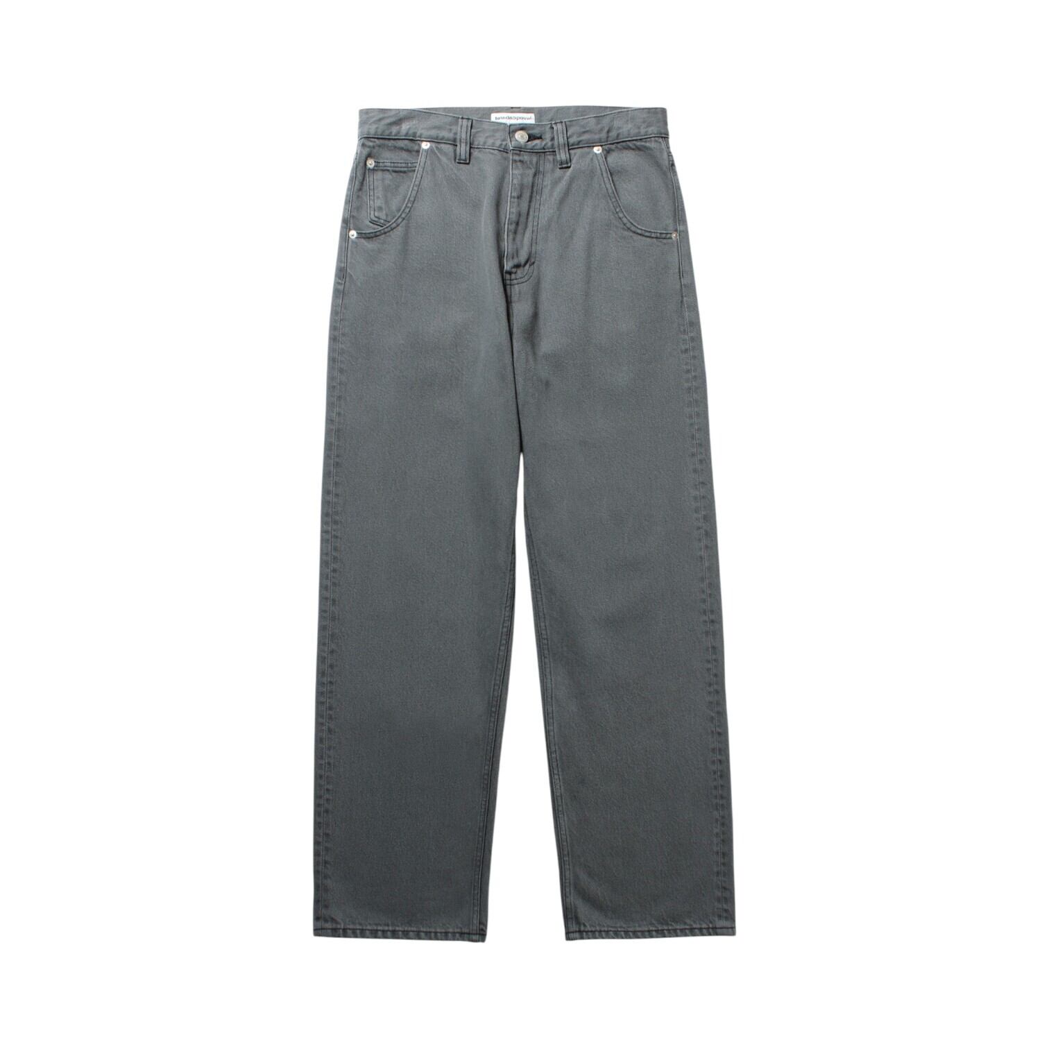 【Cabaret Poval】Standard Jean Bleach Dyed(GRAY)〈国内送料無料〉