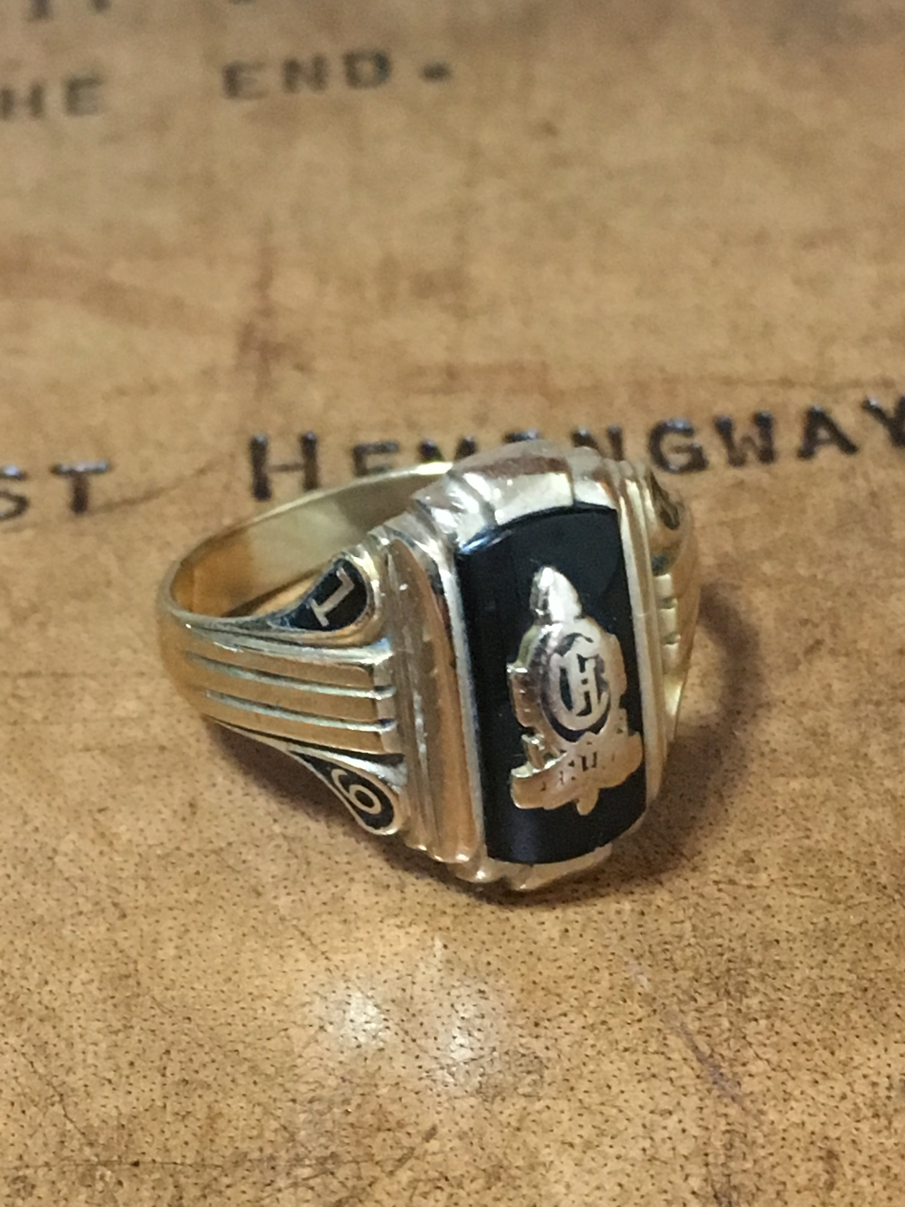 10K Vintage College Ring ヴィンテージ　カレッジリング